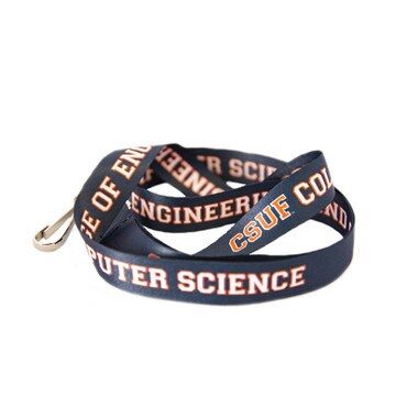 CSUF College of Engineering And Computer Science Reversible Silk Lanyard